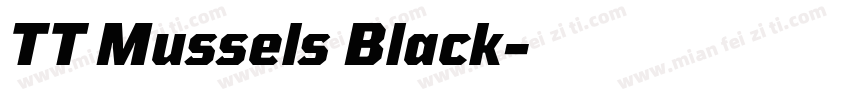TT Mussels Black字体转换